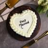 Hearty Just Married Cake