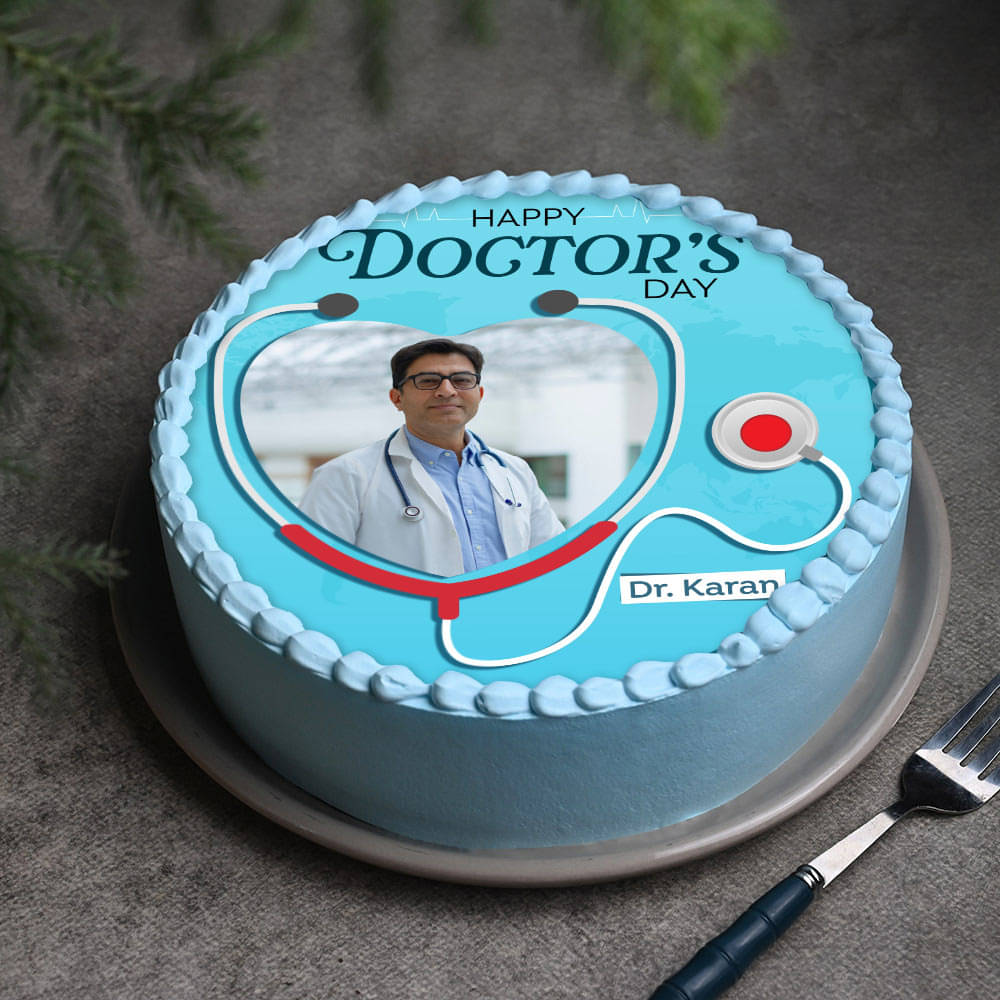 Hearty N Creamy Doctors Photo Cake