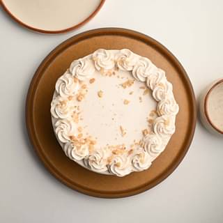 Top View Butterscotch Crunch Designer Cake Online