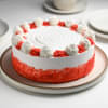 Front View Red Velvet Cream Cake