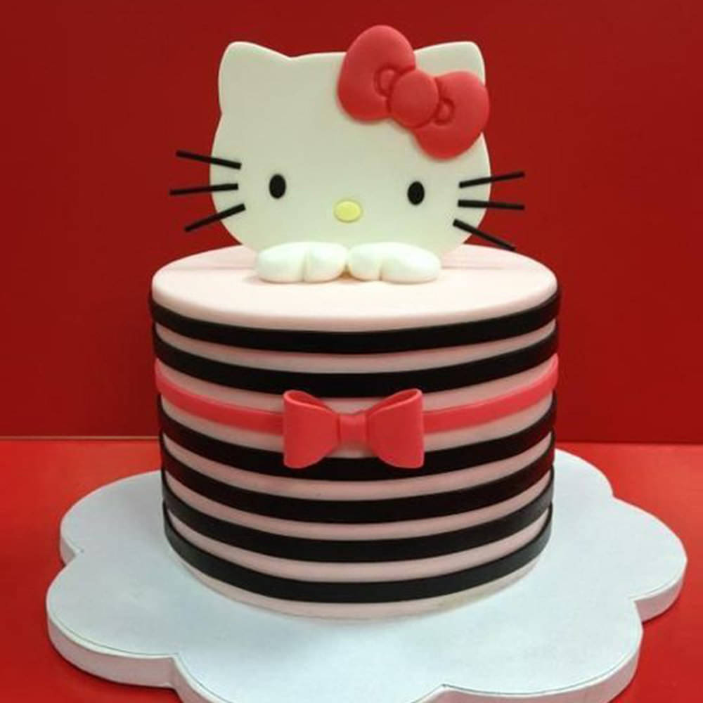 Hello Kitty Cake  2 tier birthday cake  Sherbakes