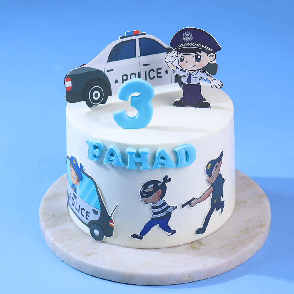 Hero Cop Police Cake