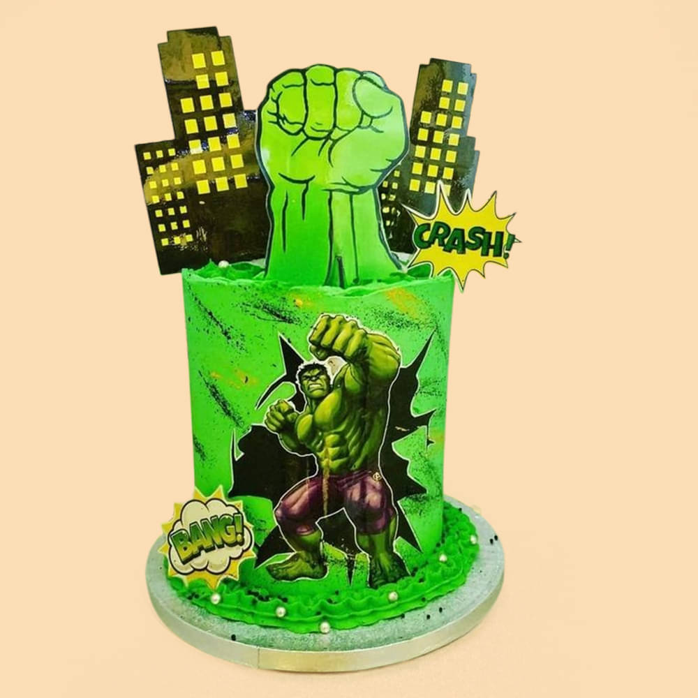 Hero Power Hulk Cake Hero Power Hulk Cake