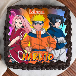 Top View of Heroic Naruto Cake