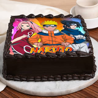 Side View of Heroic Naruto Cake