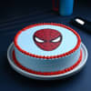 Side View of Heroic Spiderman Cake