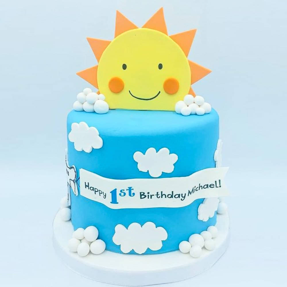 1st Birthday Design Cake, - Just Bake