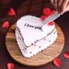 Hidden Message Heart Shaped Chocolate Cake