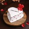 Hidden Message Heart Shaped Chocolate Cake