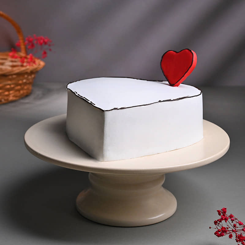 Hidden Message Heart Shaped Chocolate Cake