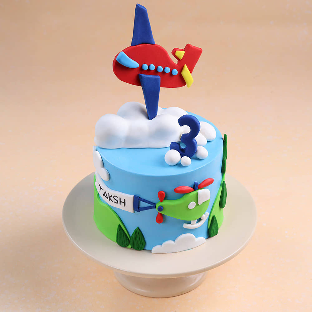Side View of High Skies Plane Cake Side View of High Skies Plane Cake