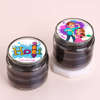 Holi Chocolate Jar Cakes Dou