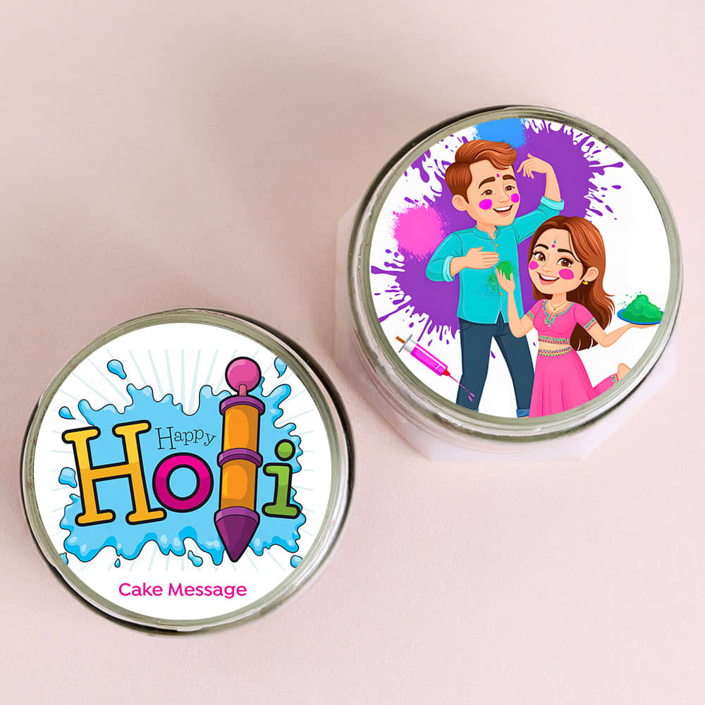 Holi Chocolate Jar Cakes Dou