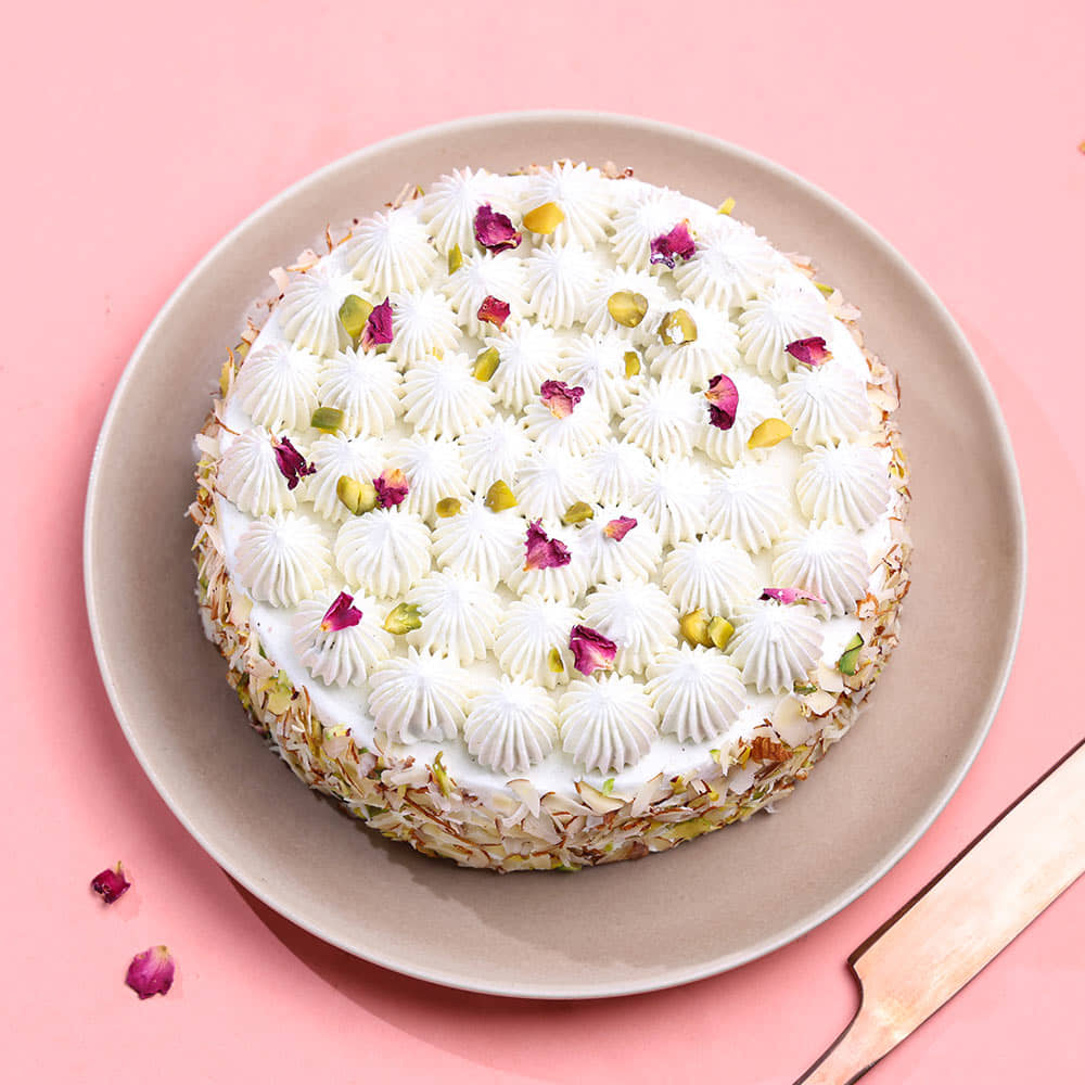 Holi Delight Thandai Gulkand Cake