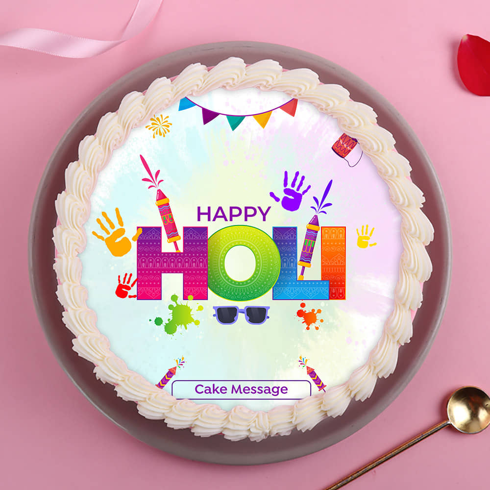 Holi Splash Cake