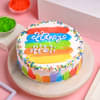 Holi Vibrant Frosted Pineapple Cake
