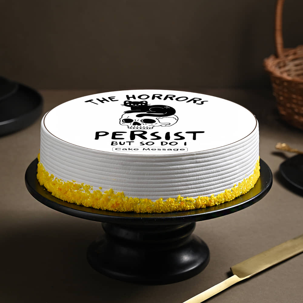 Horrors Persist Humour Cake