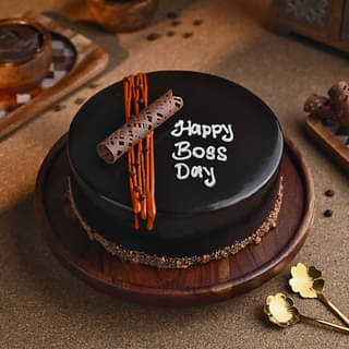 Chocolate Truffle Boss Day Cake