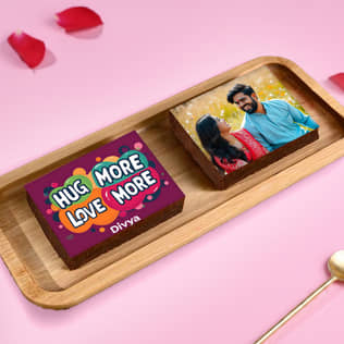 Hug N Love Photo Chocolate Walnut Brownies