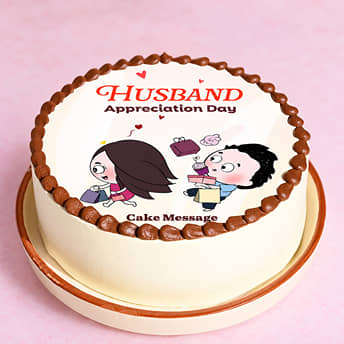 Husband Appreciation Photo Cake Husband Appreciation Photo Cake