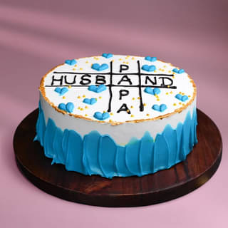 Front View of Father's Love Puzzle Cake