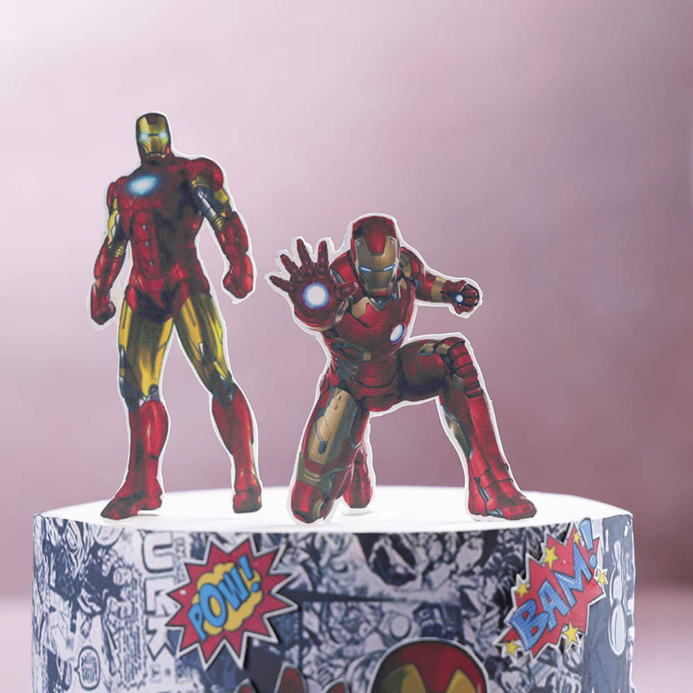 Iron Man Comic Cake
