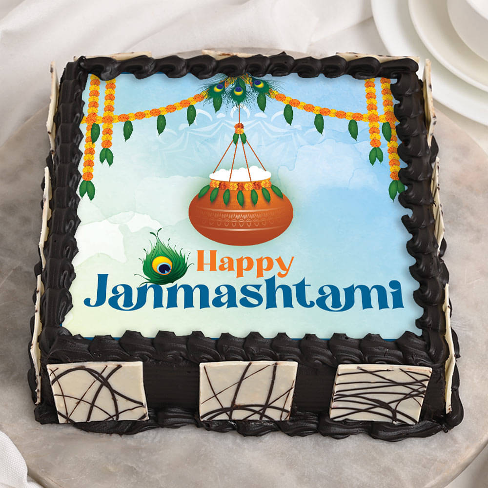 Krishna Janmashtami Cake | WarmOven: Divine Delight for Your Celebrations