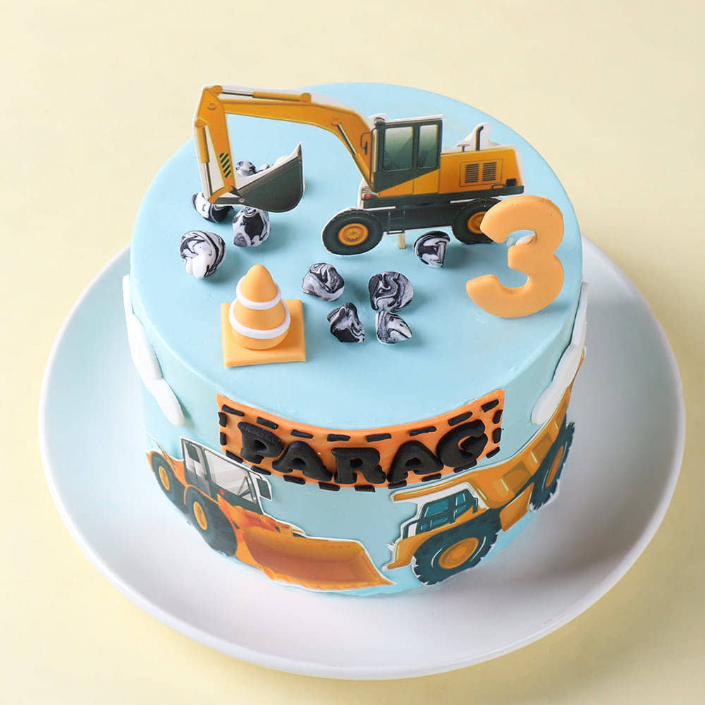 JCB Construction Site Cake