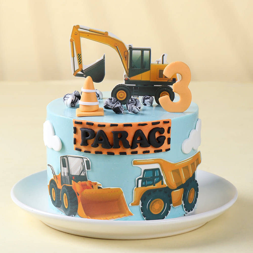 JCB Construction Site Cake