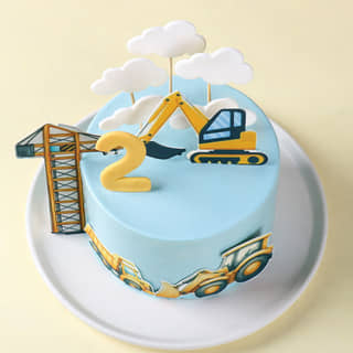 Top View of JCB Work Mode Cake