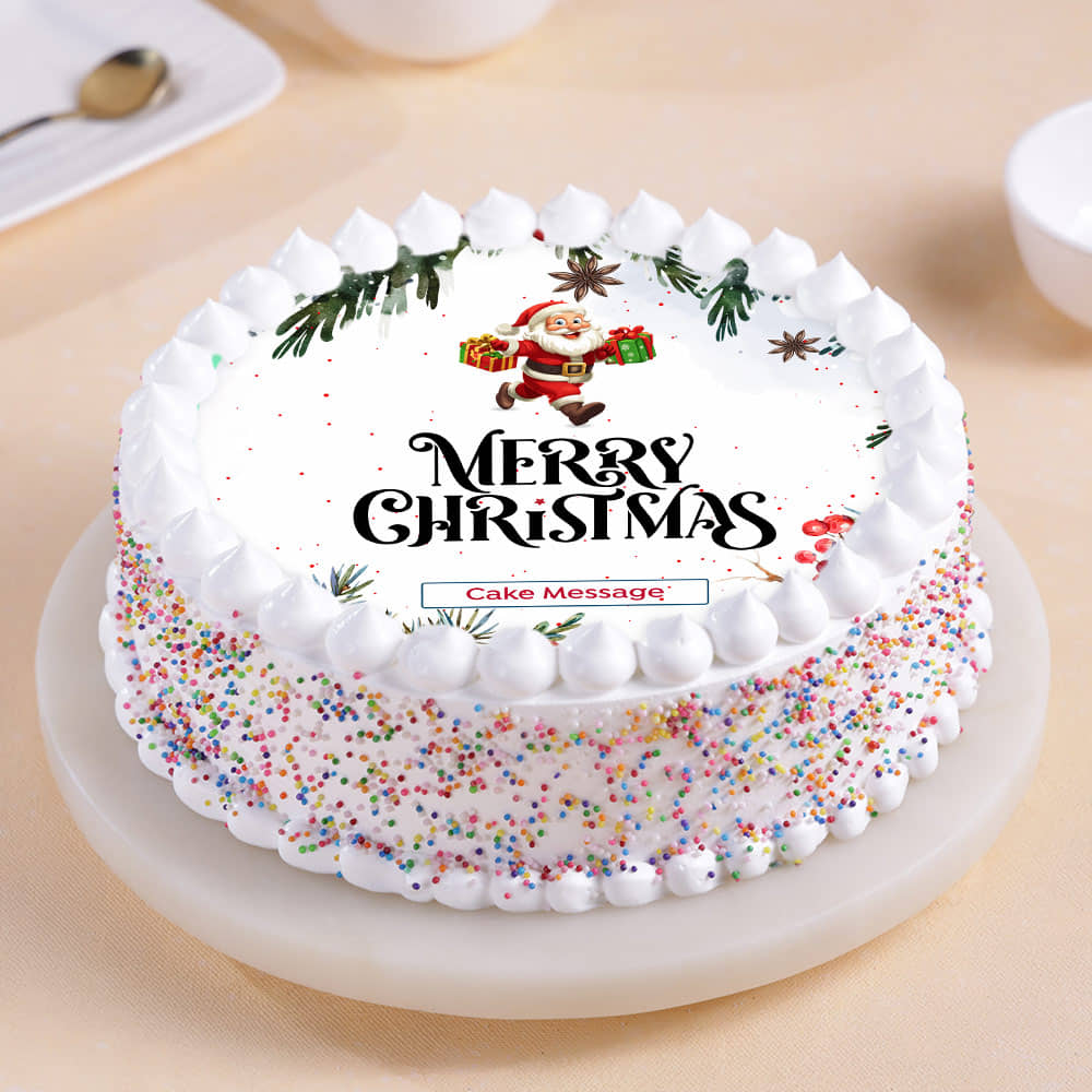 Jolly Santa Christmas Cake