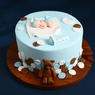 Joyful Arrival Baby Shower Cake