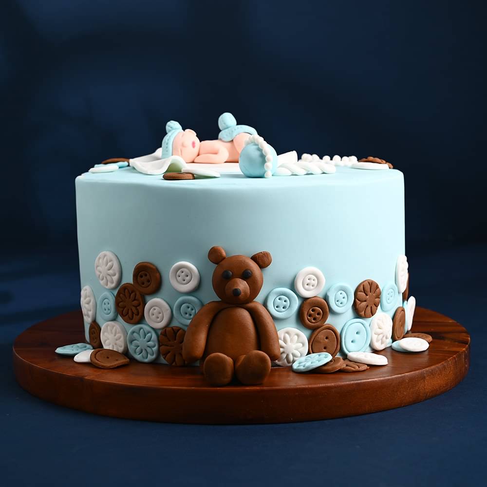 Joyful Arrival Baby Shower Cake