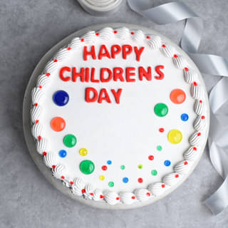 Yummy Children's Day Vanilla Cake