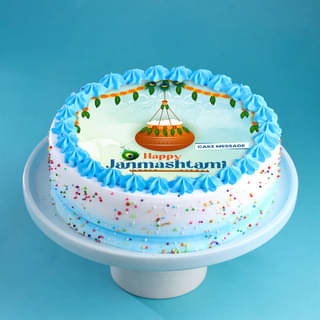 Joyful Janmashtami Celebration Cake Joyful Janmashtami Celebration Cake