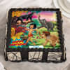 Jungle Book Birthday Poster Cake Square Shape