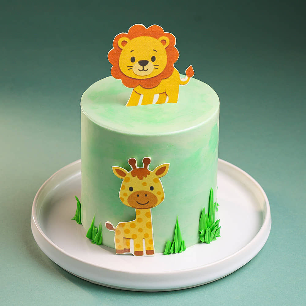 Jungle Buddies Bento Cake