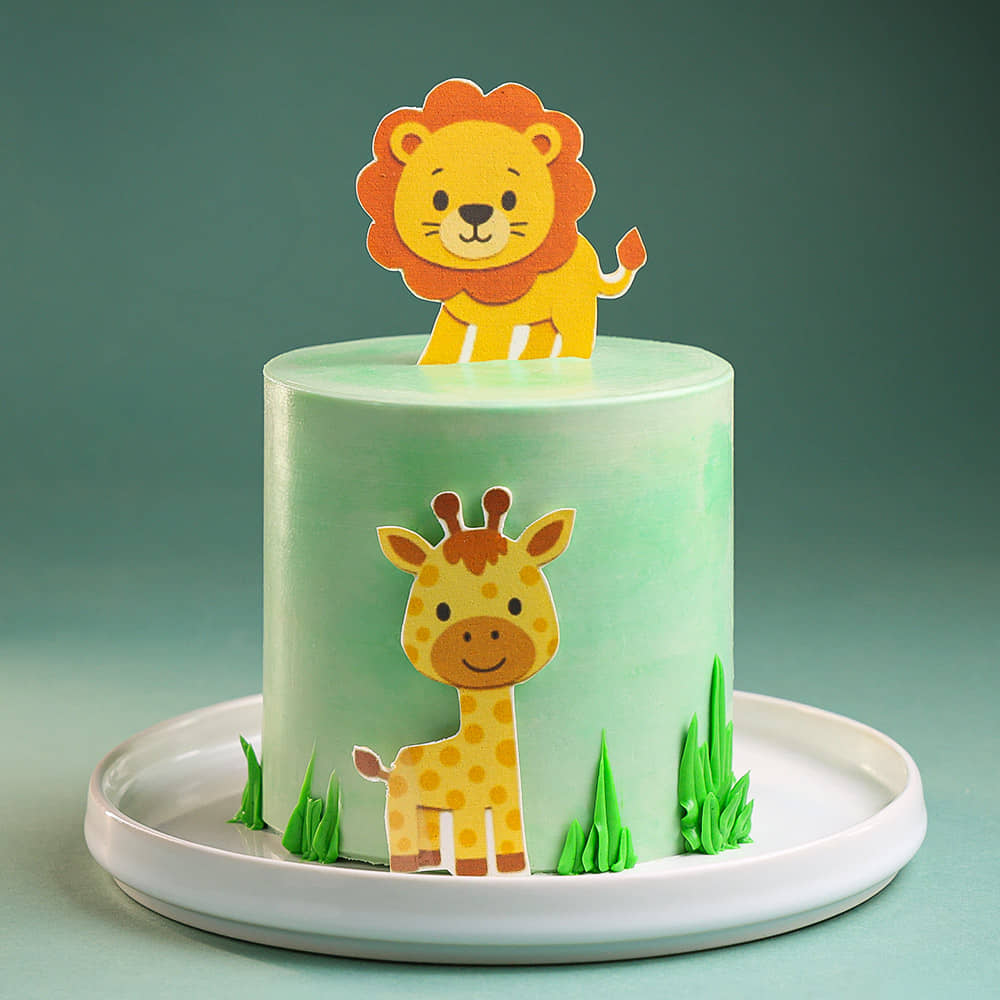Jungle Buddies Bento Cake