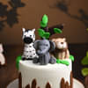 Zoomed View of Jungle Jamboree Cake