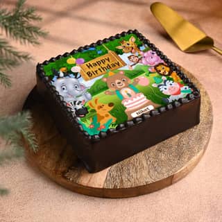 Jungle Theme Birthday Cake Jungle Theme Birthday Cake