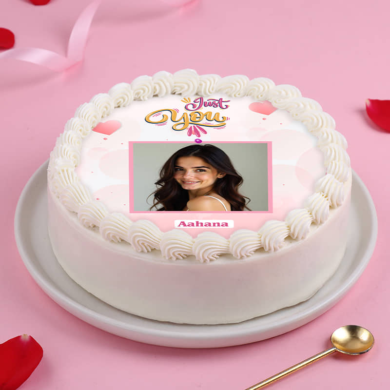 Just You Valentines Photo Cake Just You Valentines Photo Cake