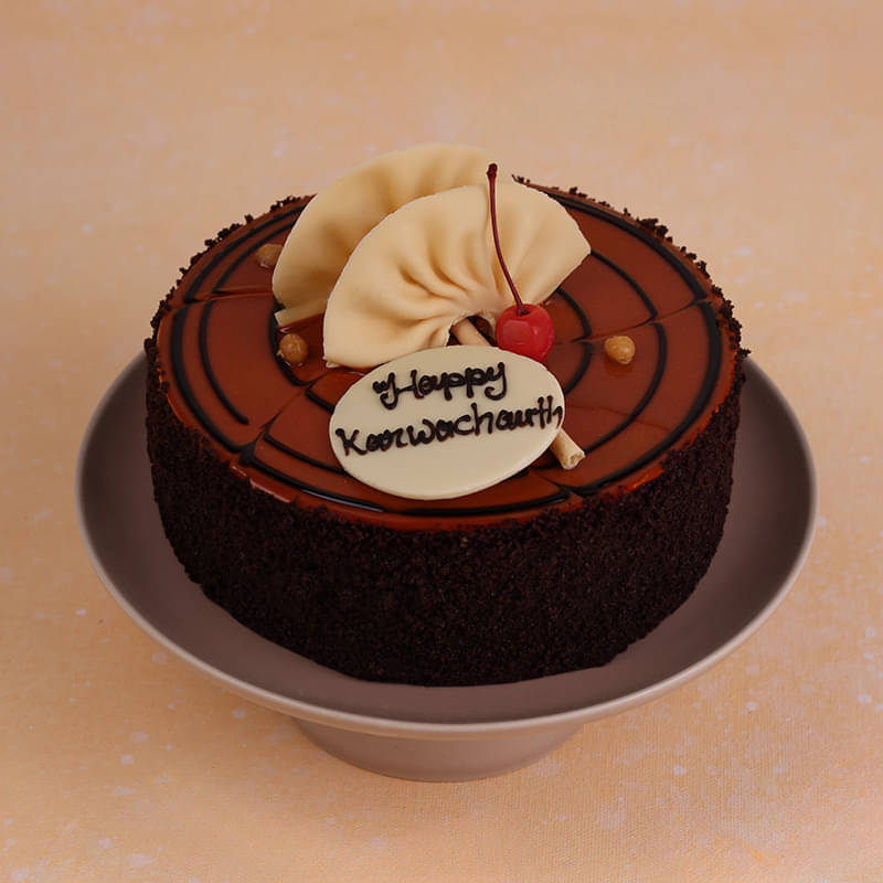 Karwa Chauth Butterscotch Cake