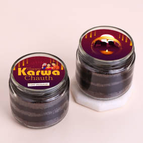 Karwa Chauth Choco Jar Cakes Duo