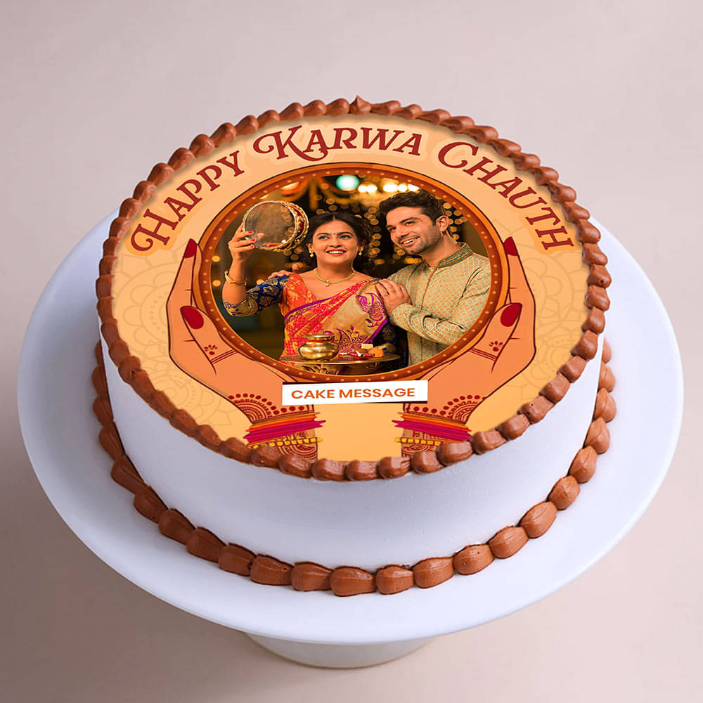 Karwa Chauth Photo Cake