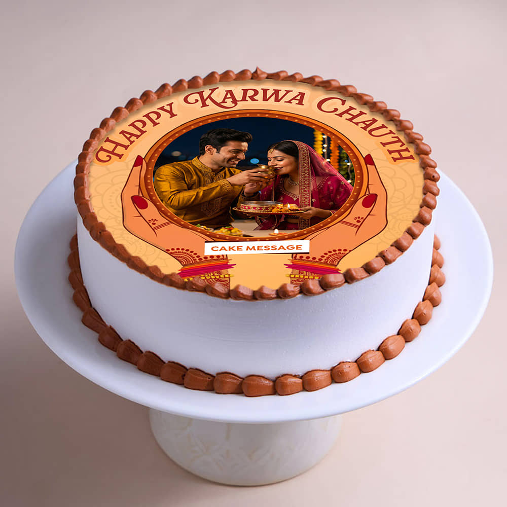 Karwa Chauth Photo Cake