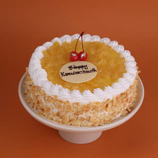 Karwa Chauth Pineapple Cake