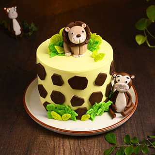 Top View of King of Jungle Cake Online