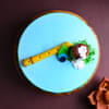 Top View of Kishan Kanhaiya Janmashtami Cake