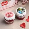 Kiss You Red Velvet Photo Cupcakes