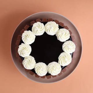 Top View of KitKat Bars Cake Top View of KitKat Bars Cake